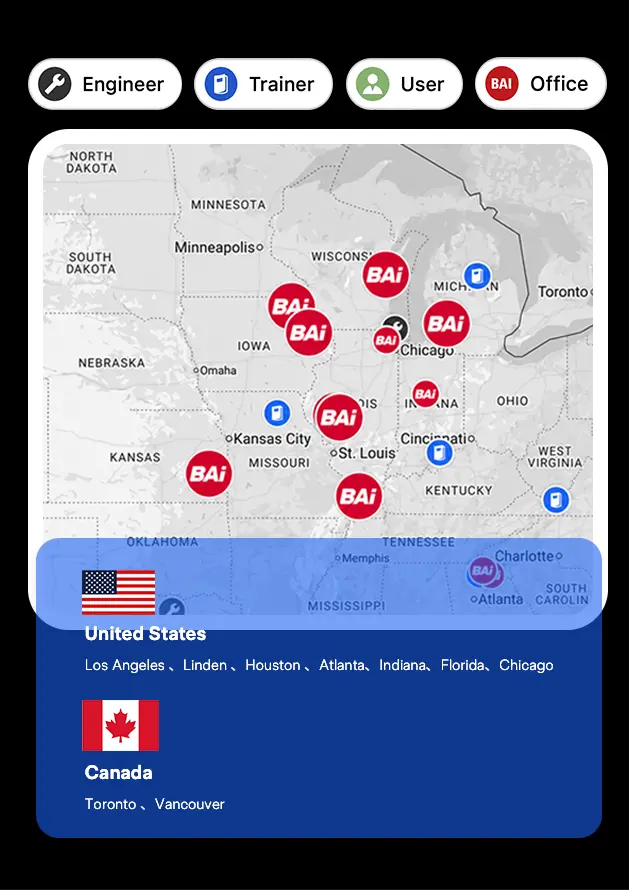 BAI local warehouse delivery support